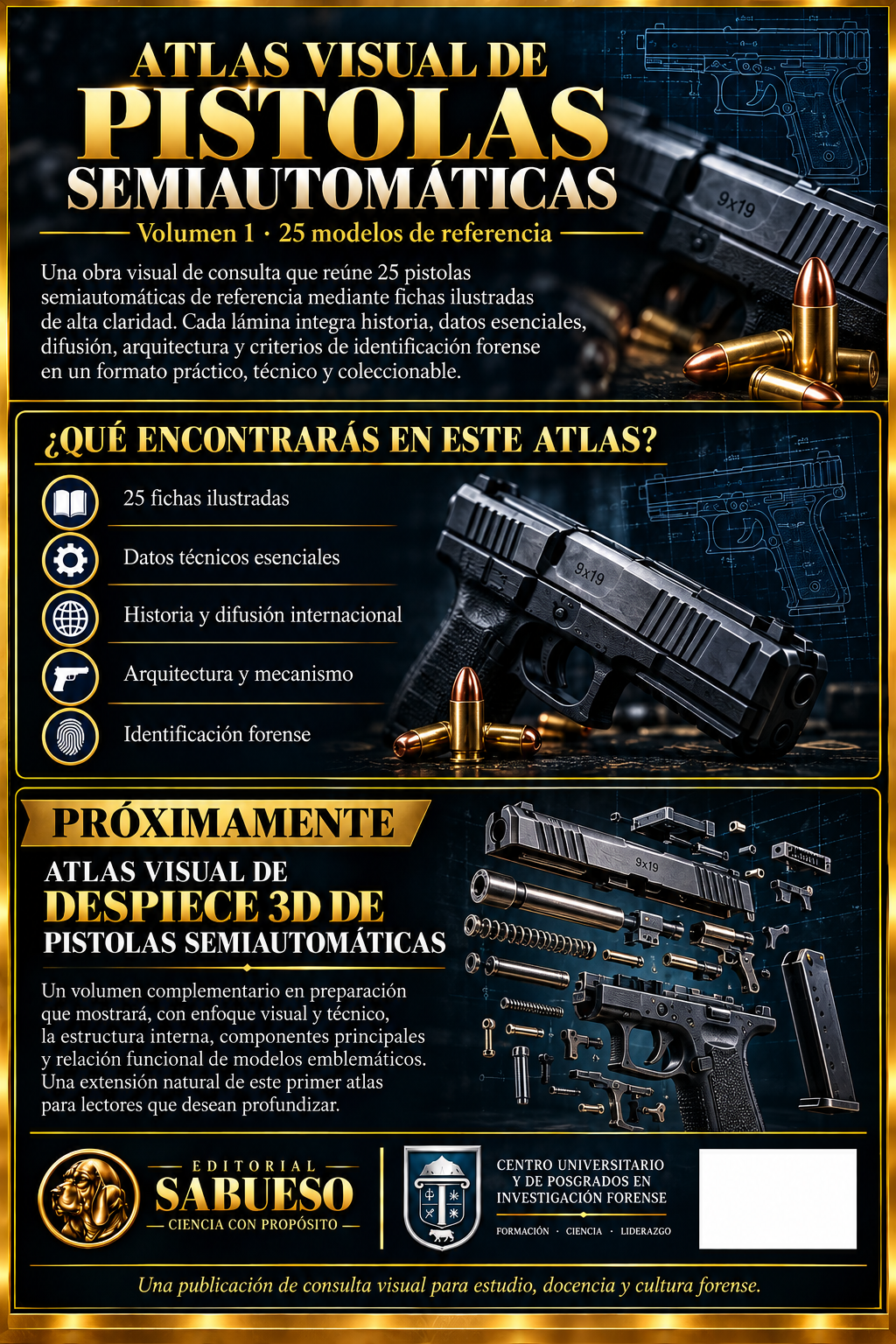 Atlas Visual Interactivo de Pistolas Semiautomáticas Vol I