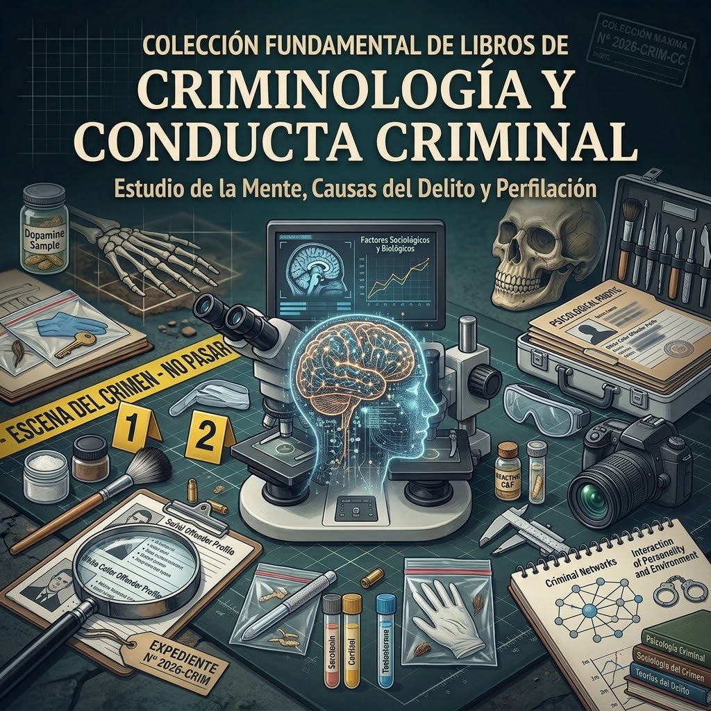 Colección Fundamental de Libros de Criminología y conducta criminal (50 libros digitales)