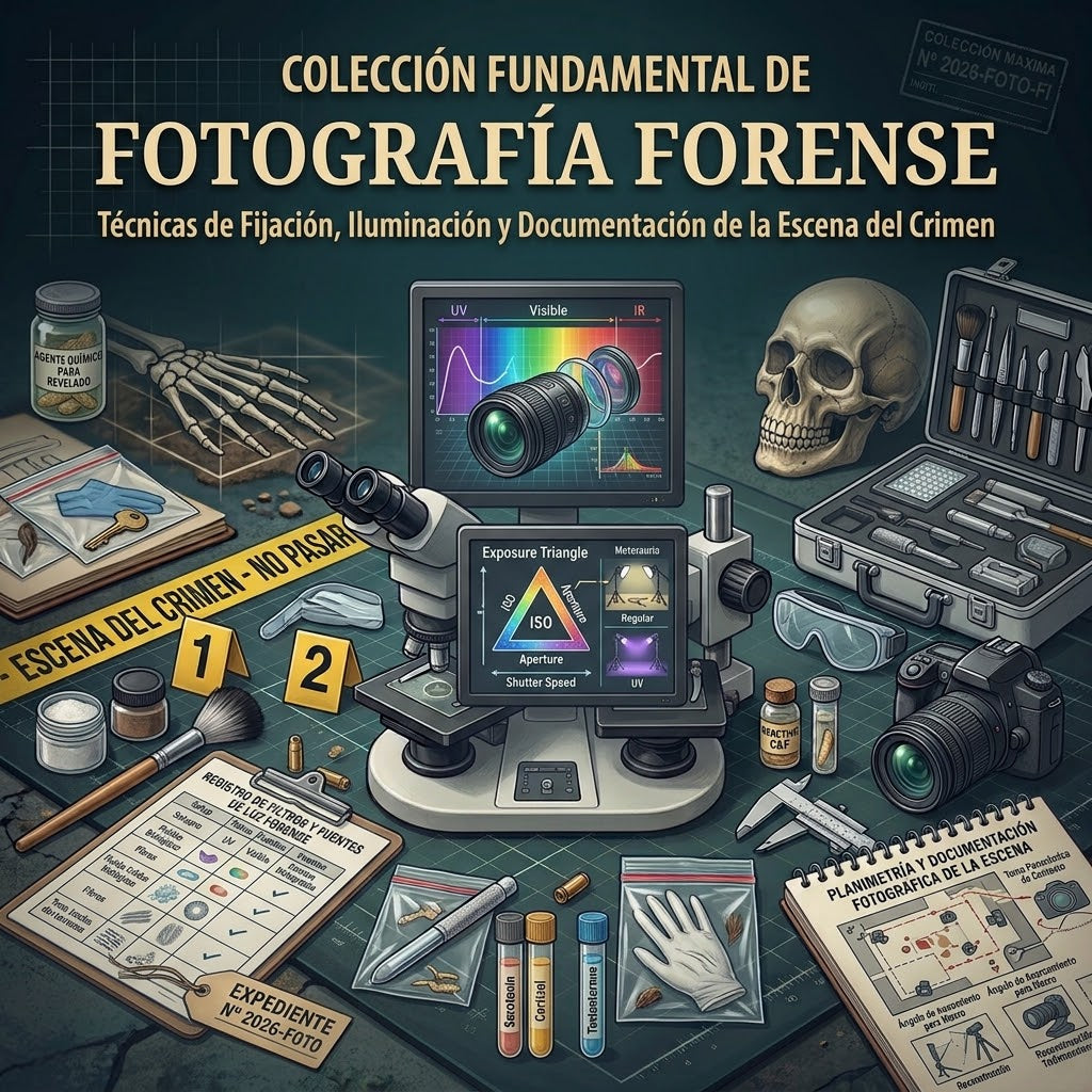 Colección Fundamental de Libros de Fotografía forense (10 e-book)
